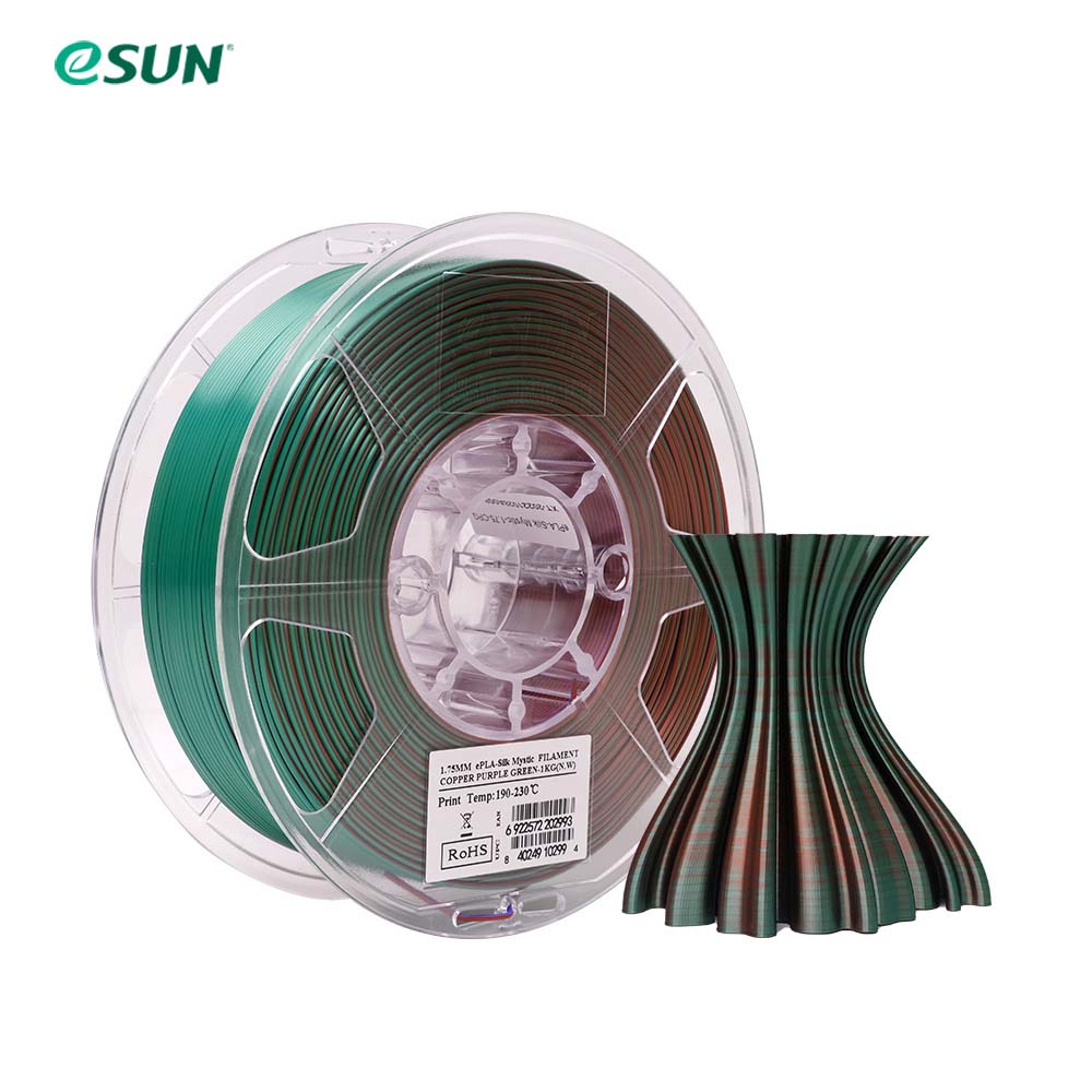 Esun Koper Paars Groen Epla Silk Mystic Triple Color Filament